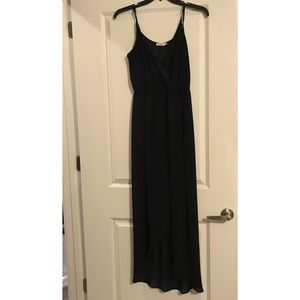 Black hi-low dress